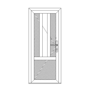 PVC Ārdurvis baltas